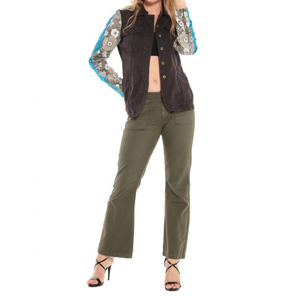 NEW DA-NANG apered military blazer in licorice